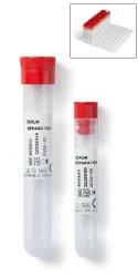 Serum tubes with clot accelerator and granule serum separator